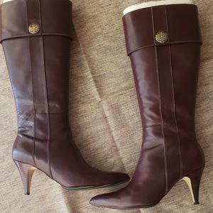 Tahari leather tall boots. Very nice. 7.5